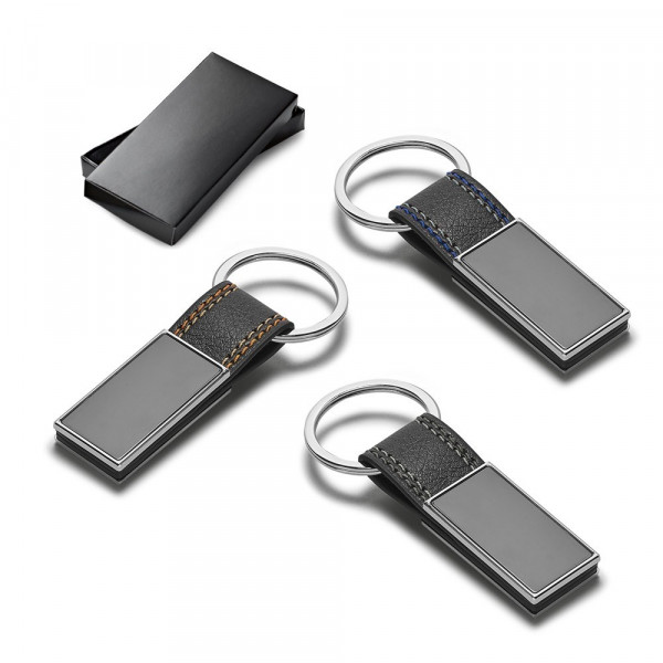 BALE. Sleutelhanger in metaal en PU