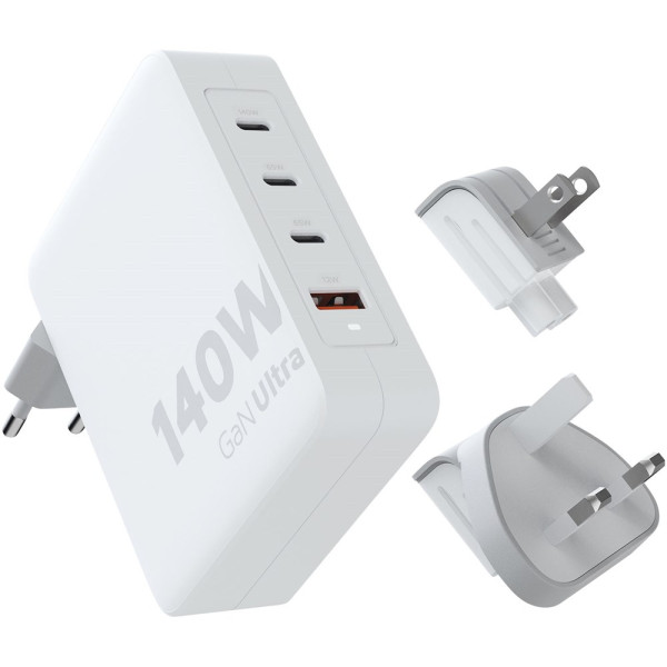 Xtorm XVC2140 GaN Ultra reislader van 140 W met USB-C PD kabel 240 W